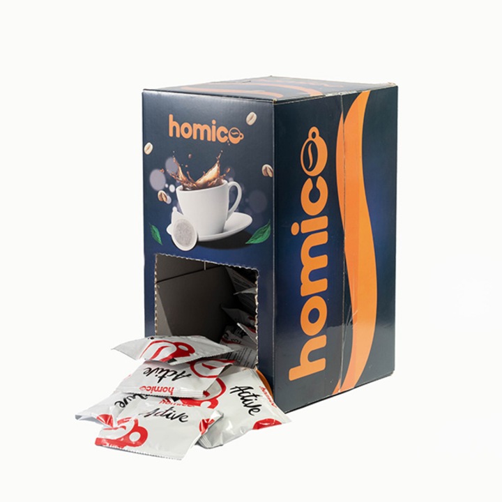 Monodoza (cialde) cafea, Homico Active, 50 buc