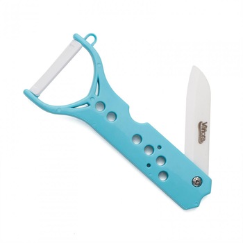 Curatator 2 in 1, 8 cm, accesoriu pentru decojit + cutit Curatator 2 in 1, 8 cm, accesoriu pentru decojit + cutit