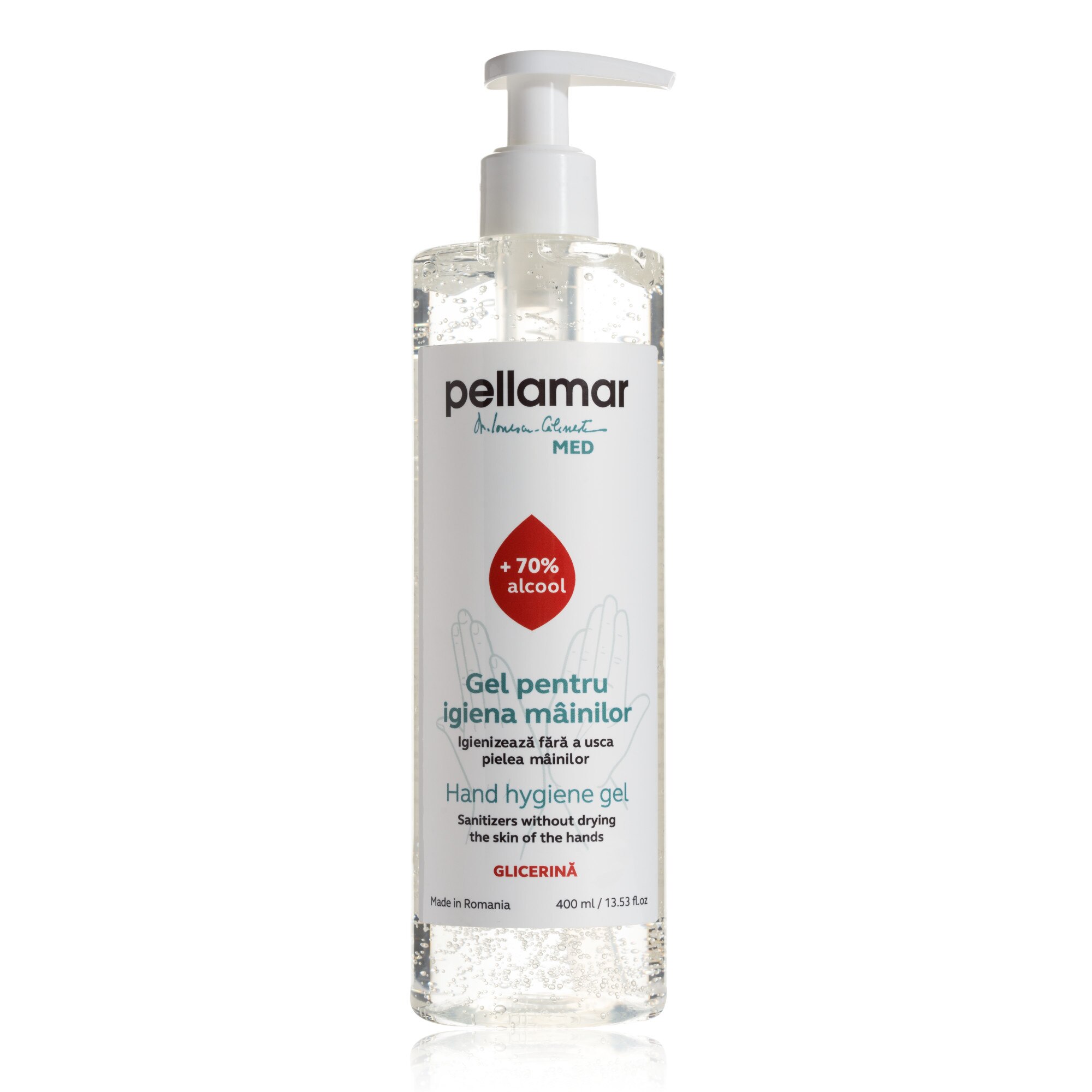 Gel pentru igiena mainilor PELLAMAR, 400 ml