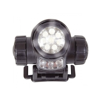 Lanterna frontala cu LED-uri Web-Tex, cu 3 functii - 1 LED alb/8 LED-uri albe/3 LED-uri rosii, ajustabila si impermeabila Lanterna frontala cu LED-uri Web-Tex, cu 3 functii - 1 LED alb/8 LED-uri albe/3 LED-uri rosii, ajustabila si impermeabila
