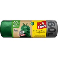 Saci menajeri Fino Green Life, cu snur 60l, 10 buc