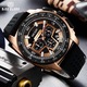 Ceas barbatesc casual Megir M102, analog, cronograf, data