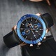 Ceas barbatesc casual Megir M104, analog, cronograf, data