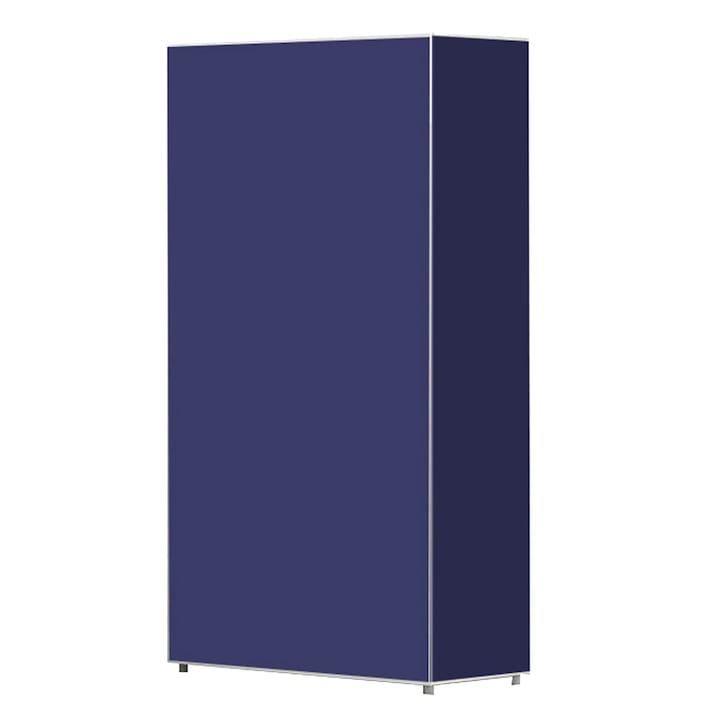 Kring Cipőtartó szekrény, 7 polc, acél keret, textil bevonat, 60x30x125 cm, Kék