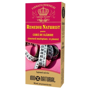 Remediu naturist pentru cura de slabire, Ambro plant, 500 ml Remediu naturist pentru cura de slabire, Ambro plant, 500 ml