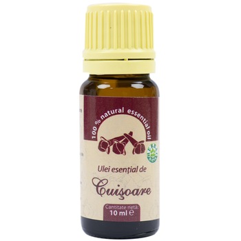 Ulei esential de Cuisoare (Eugena caryophyllata) 100 % pur fara adaos, 10 ml Ulei esential de Cuisoare (Eugena caryophyllata) 100 % pur fara adaos, 10 ml