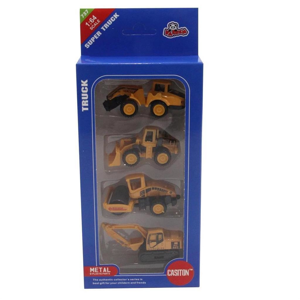 Комплект мини коли Херкулес, 4 броя, Мащаб 1:64, Метал - eMAG.bg