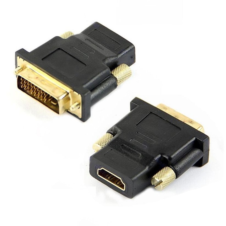 Адаптер HOPE R, DVI-D (24 + 1 пин) към HDMI, Черен