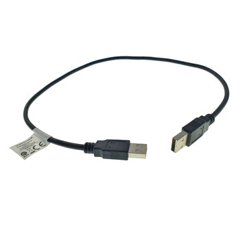 Cablu USB 2.0 tata la USB 2.0 tata, Lanberg 42774, lungime 50cm, negru Cablu USB 2.0 tata la USB 2.0 tata, Lanberg 42774, lungime 50cm, negru