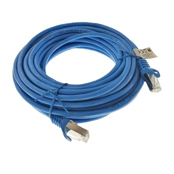 Cablu ecranat FTP, Lanberg 41906, cat.6, mufat 2xRJ45, lungime 10m, AWG 26, 250 MHz, de legatura retea, ethernet, albastru Cablu ecranat FTP, Lanberg 41906, cat.6, mufat 2xRJ45, lungime 10m, AWG 26, 250 MHz, de legatura retea, ethernet, albastru