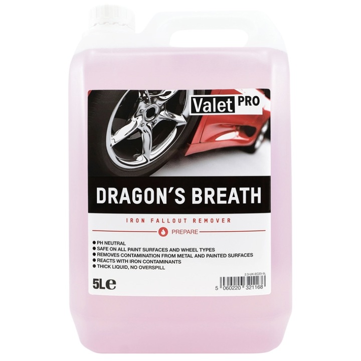 Valet Pro Dragon's Breath Felni oldat, Vas eltávolításához, 5 l
