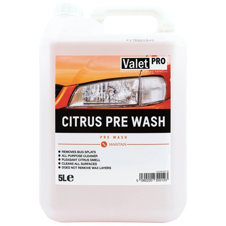Solutie concentrata curatare auto Valet Pro Citrus Pre Wash, 5L