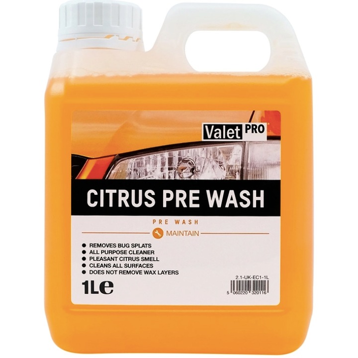 Концентриран разтвор за почистване на автомобил Valet Pro Citrus Pre Wash, 1л