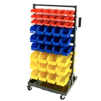 Raft mobil cu 90 cutii din plastic Raft mobil cu 90 cutii din plastic