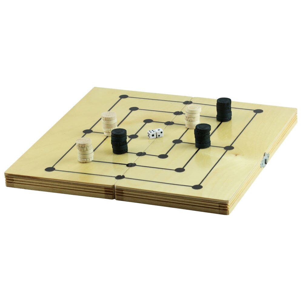 Joc Moara si Table OnemisFlot, lemn, 26 x 26 cm