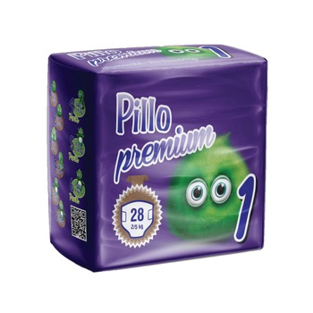 Scutece Pillo Premium Marimea 1, Nou-Nascut, 2-5 Kg, 28 Bucati Scutece Pillo Premium Marimea 1, Nou-Nascut, 2-5 Kg, 28 Bucati