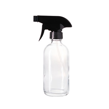 Recipient din sticla transparenta cu spray 250 ml Recipient din sticla transparenta cu spray 250 ml