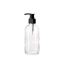 Recipient din sticla transparenta cu pompa dozatoare 250 ml