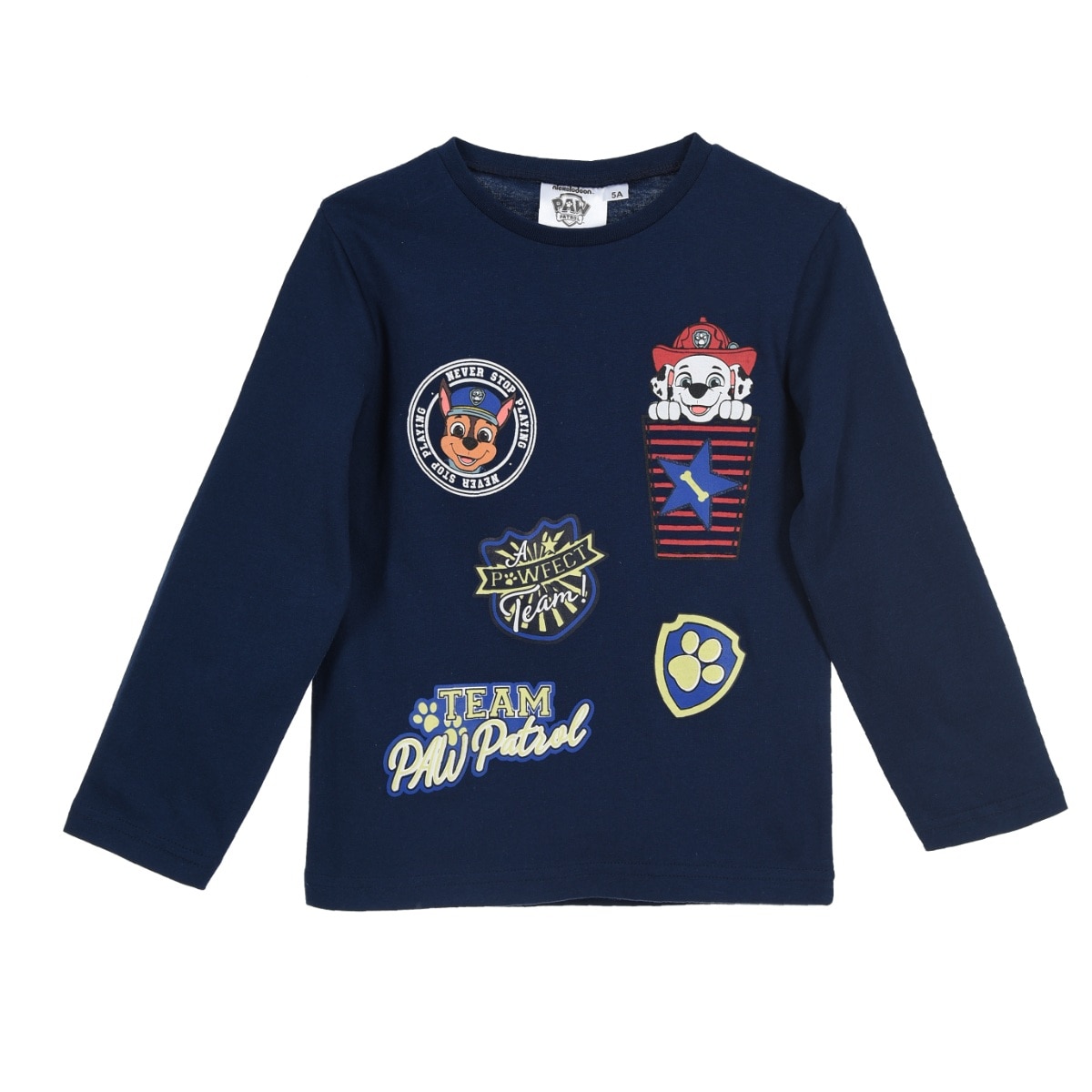 Bluza Patrula Catelusilor cu detalii fosforescente, bleumarin, 3 ani, 98 cm