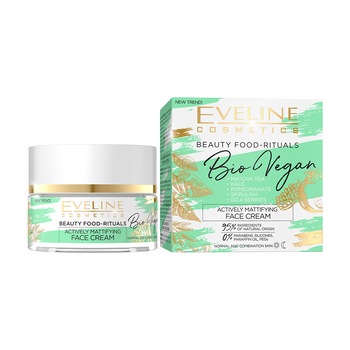 Crema matifianta de fata Eveline Bio Vegan zi si noapte 50 ml Crema matifianta de fata Eveline Bio Vegan zi si noapte 50 ml