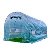 Solar de gradina PNI SG500 marime 457x210x210 cm, structura solida din Otel, ferestre cu plase de tantari, inchidere cu fermoare