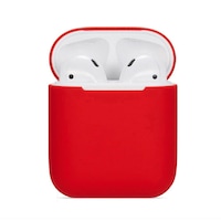 Husa de protectie din silicon SIKS® pentru AirPods, 2 piese, compatibila cu I7/I9/I12/I13/I14, Rosu deschis