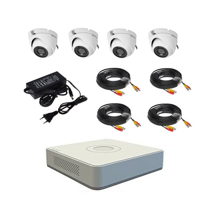 Sistem de supraveghere video 4 camere de interior antivandal