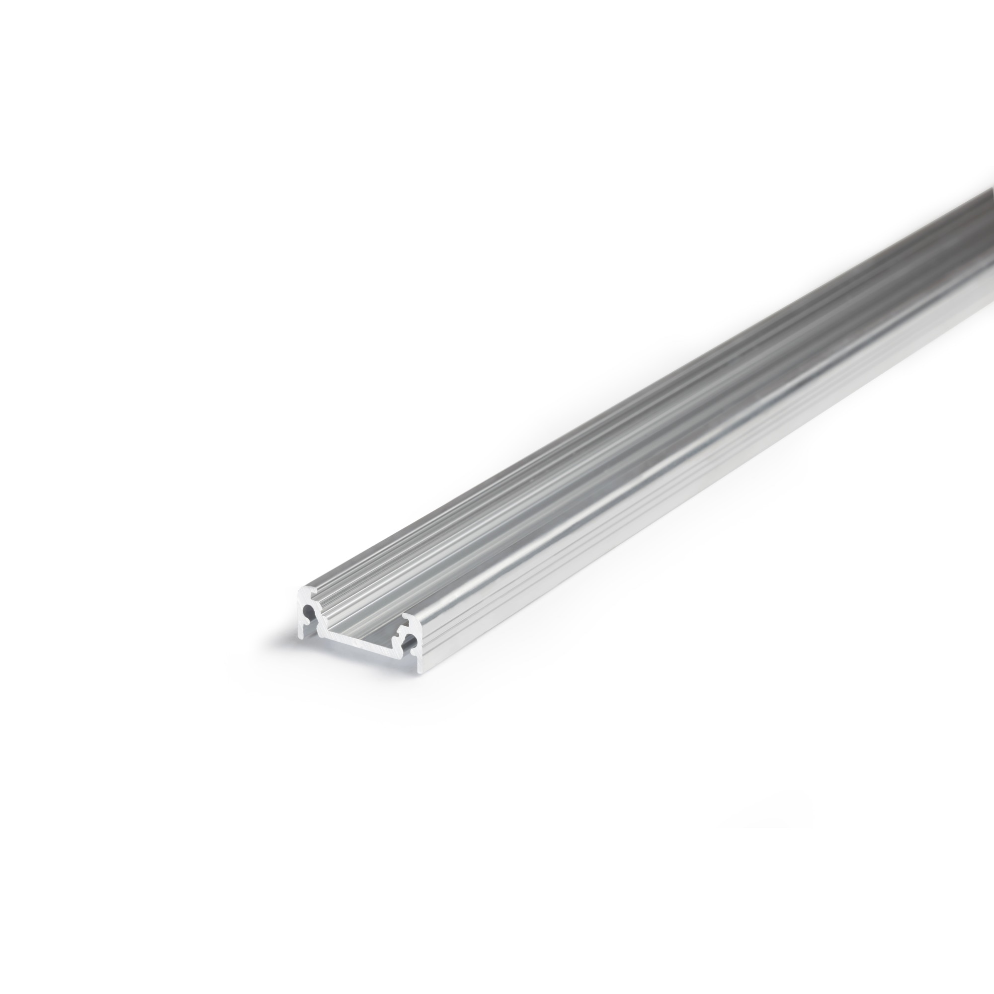 Profil aluminiu pentru banda LED - SURFACE - 2m - aluminiu brut