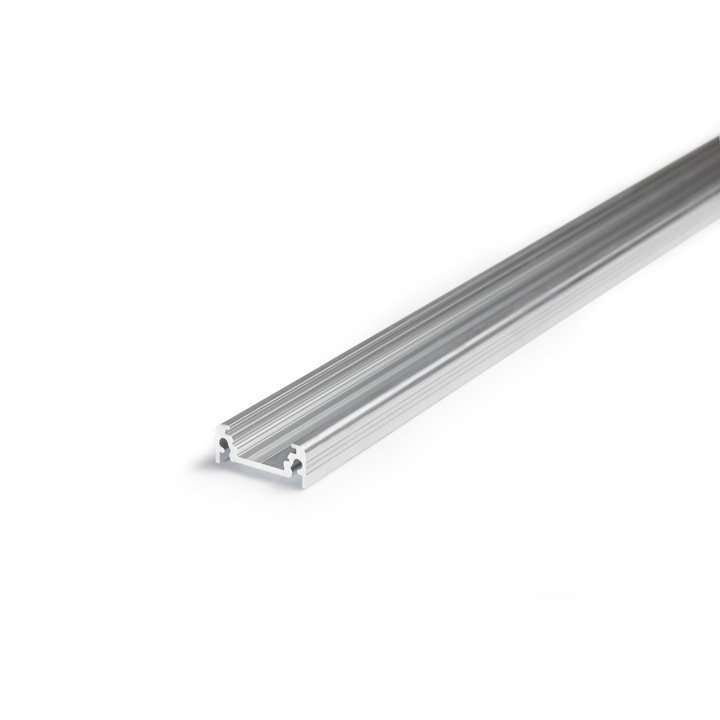 Profil aluminiu pentru banda LED - SURFACE - 2m - aluminiu brut