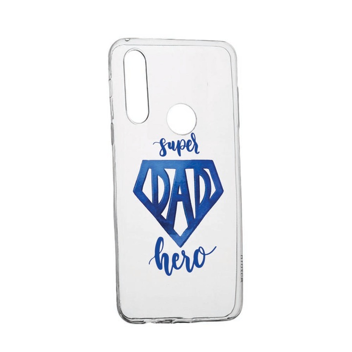 Samsung Galaxy A20S Устойчив на износване противоплъзгащ тънък калъф Superhero Dad Case 182