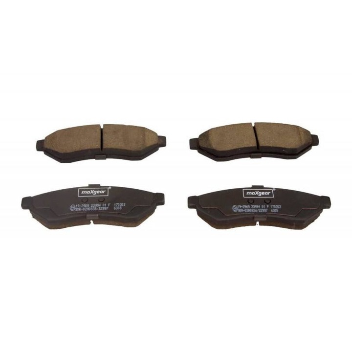 Fékbetét készlet, tárcsafék Daewoo Evanda 2002-> KLAL 19-2969