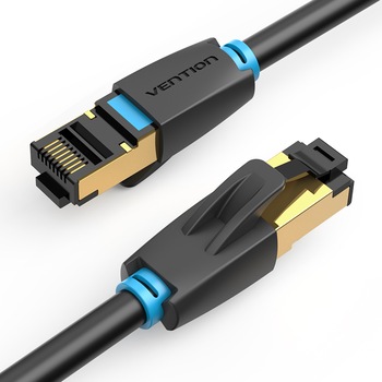 Cablu Internet LAN ,CAT 8 , SSTP cablu retea - 40 GB / s si 2000 MHz,8 m,Vention Cablu Internet LAN ,CAT 8 , SSTP cablu retea - 40 GB / s si 2000 MHz,8 m,Vention