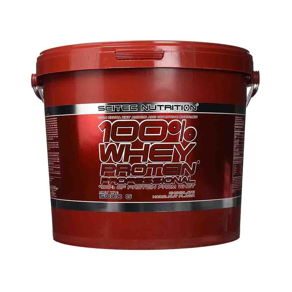 Whey Protein Professional, Scitec Nutrition, Aroma Ciocolata si alune, 5000g