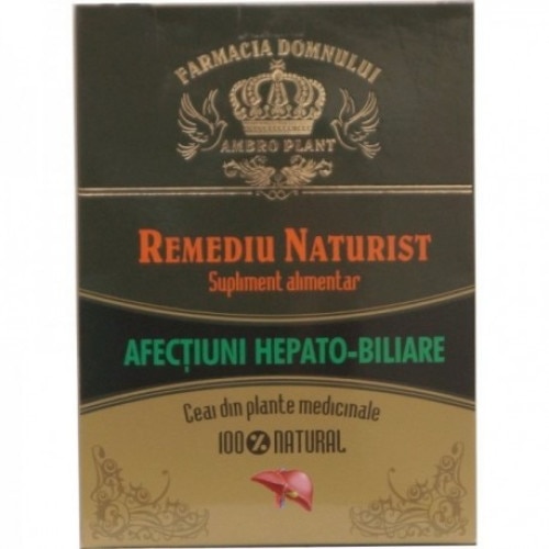 Ceai afectiuni hepato-biliare, Ambro plasnt, 100% natural, 200 gr