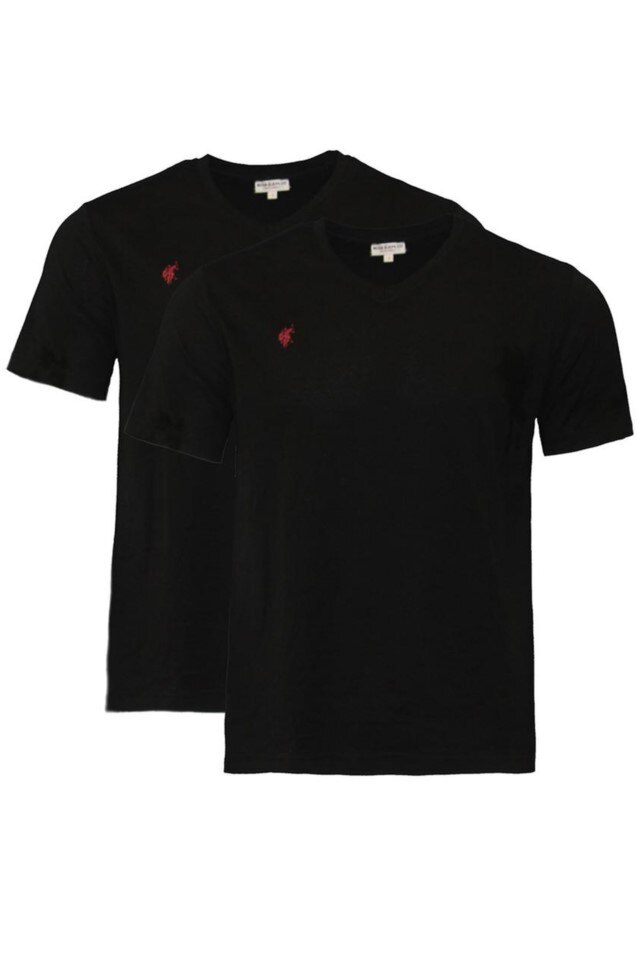 Set 2 Tricouri Barbati U.S. Polo Assn. din Bumbac premium, Negru