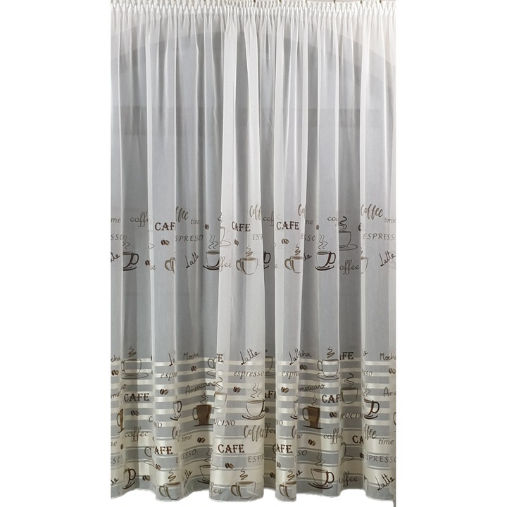 Mastel konyhafüggöny, 250x200cm, krém