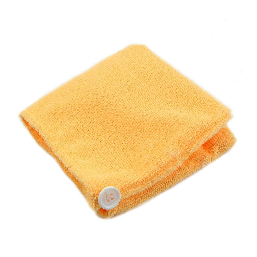 Prosop pentru uscat parul, prevazut cu un nasture pentru o fixare cat mai buna, LRTM s1, galben