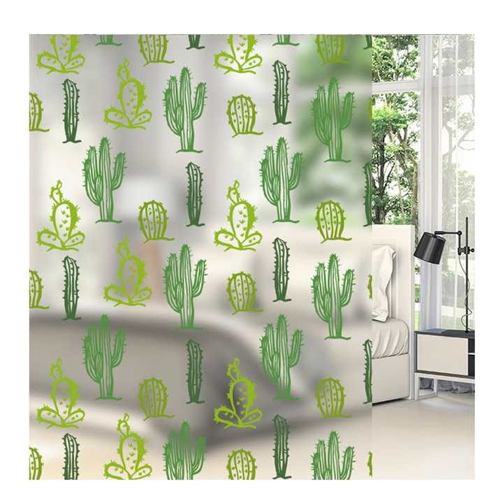 Autocolant pentru geam, Orafol, Cactusi, multicolor, 92x205 cm