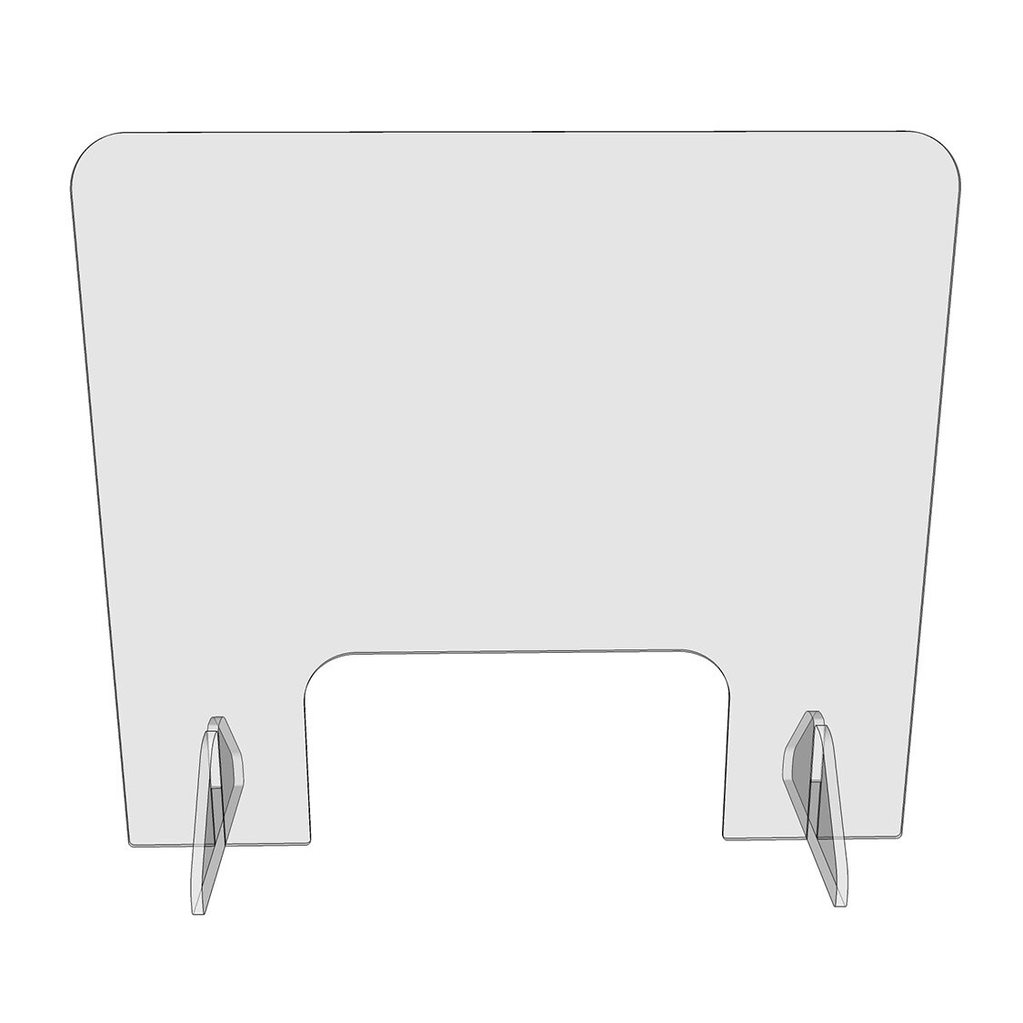 Panou protectie manichiura 67 cm inaltime x 75 cm lungime plexiglas 3mm grosime