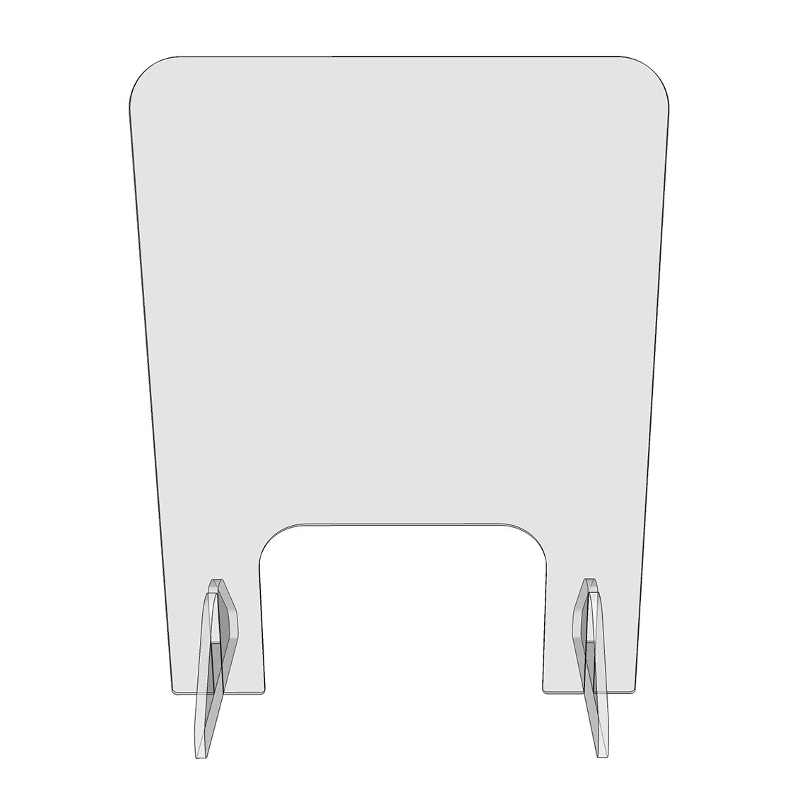 Panou protectie manichiura 67 cm inaltime x 50 cm lungime plexiglas 3mm grosime
