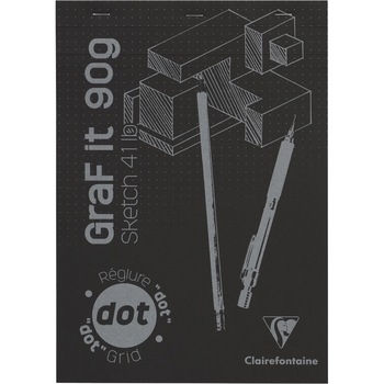 Caiet de schite lipit Clairefontaine GRAFiT no 63, A4, 80 de file, 90 g, coperta neagra Caiet de schite lipit Clairefontaine GRAFiT no 63, A4, 80 de file, 90 g, coperta neagra