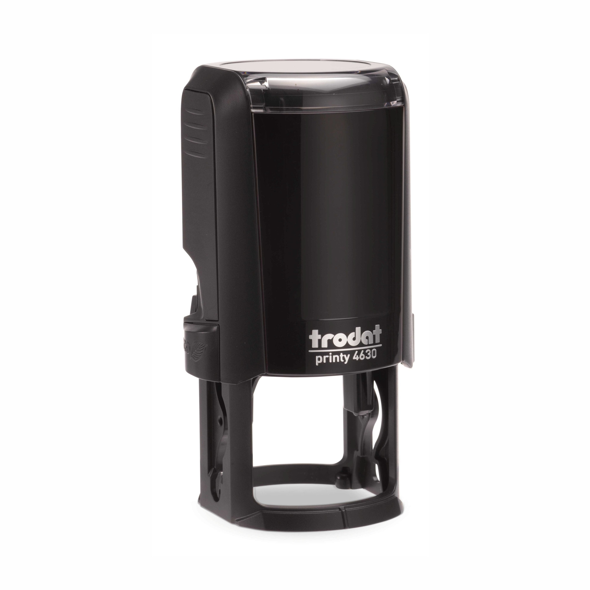 Stampila pentru Avocati, TRODAT Printy 4630 cu capac de protectie, Rotund cu diametrul 30mm, Neagra