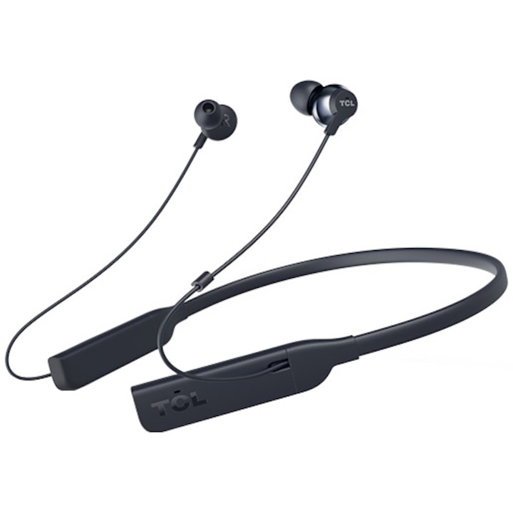 TCL ELIT200NCBL-EU Fülhallgató, Bluetooth in-ear neckband, HRA, ANC, HiRes Audio, Midnight Blue