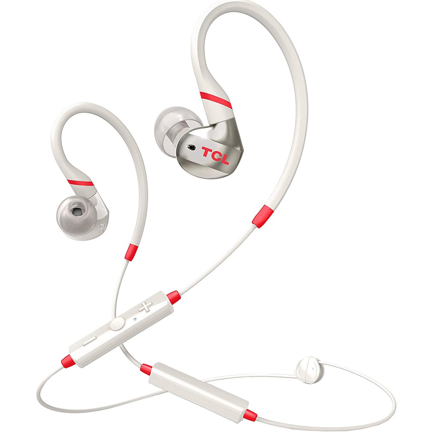 Casti Bluetooth in-ear sport TCL ACTV100BTWT-EU, IPX4 waterproof, Crimson White