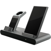 Stand de incarcare wireless Prestigio ReVolt A1, Apple Watch/Airpods/iPhone, Space Grey
