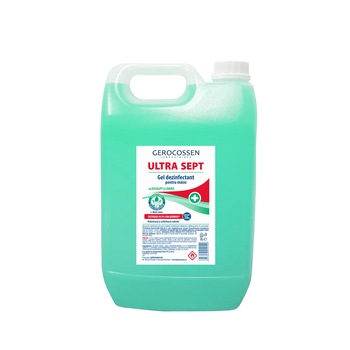 Gel dezinfectant maini Biocid Gerocossen Ultra Sept, distruge 99,9% din germeni, 5 litri Gel dezinfectant maini Biocid Gerocossen Ultra Sept, distruge 99,9% din germeni, 5 litri
