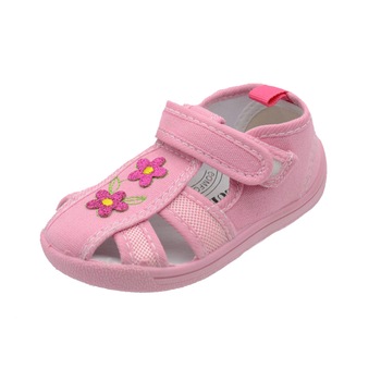 Sandale din panza pentru fete American Club TEN02/20R-25, Roz 28707 Sandale din panza pentru fete American Club TEN02/20R-25, Roz 28707