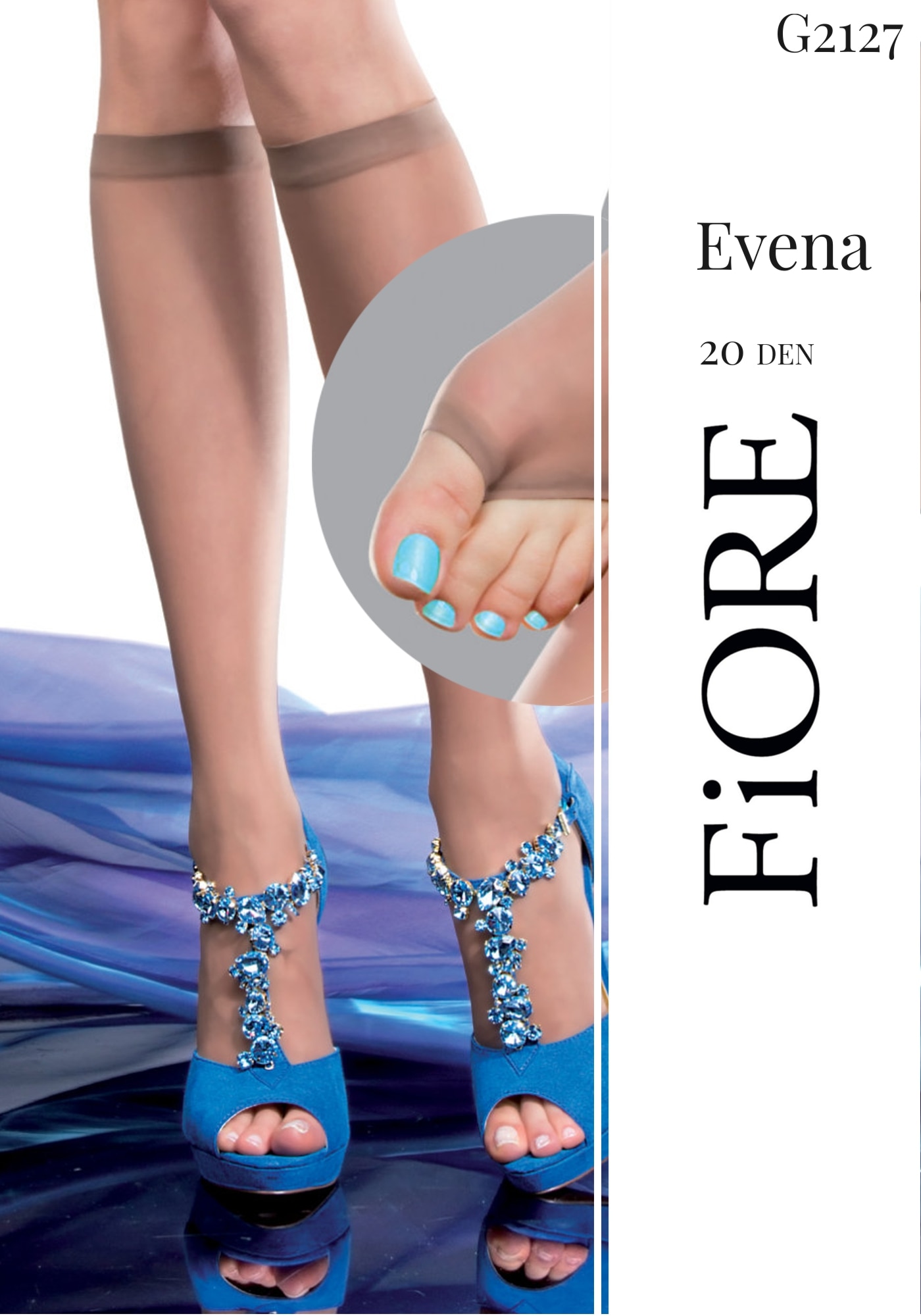 Sosete FIORE Evena 20 Den, UNI, Natural