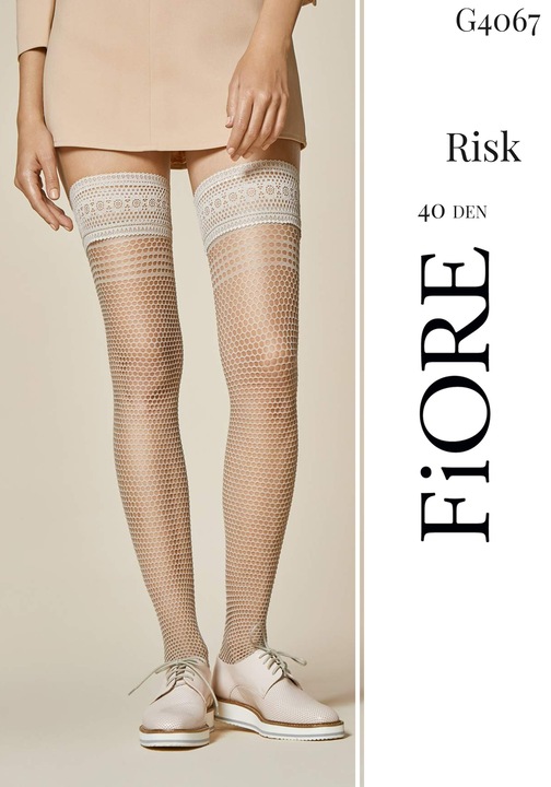Ciorap FIORE Risk 40 Den, Negru