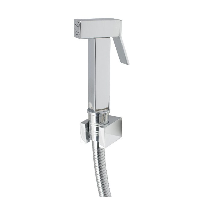 Set dus igienic suport si furtun, design patrat